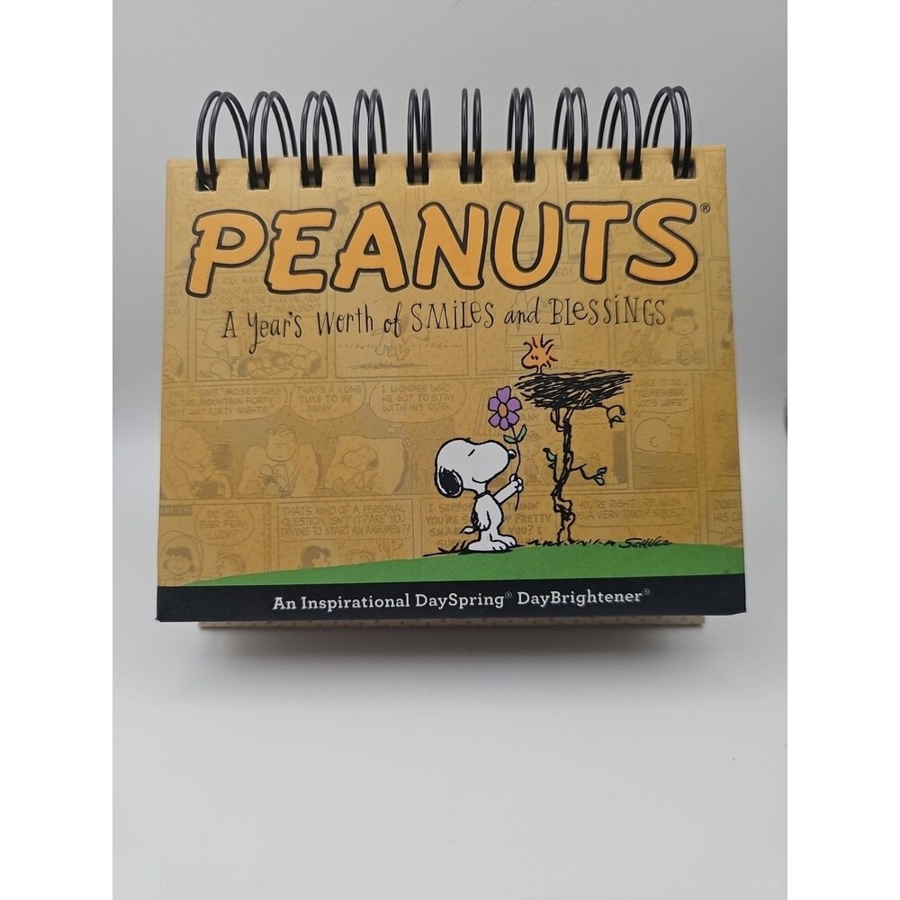 Peanuts Stand Up Calendar Comic Strips, Bible, Inspirational Quotes Use Every Yr